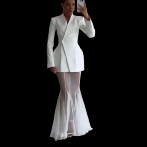 Dvodjelni beli set